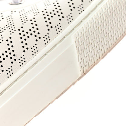 Hermes Perforated Calfskin Mens Clap High Top Sneakers 40 White 15 of 16