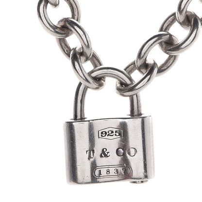 Tiffany Sterling Silver 1837 Lock Charm Necklace 4 of 5