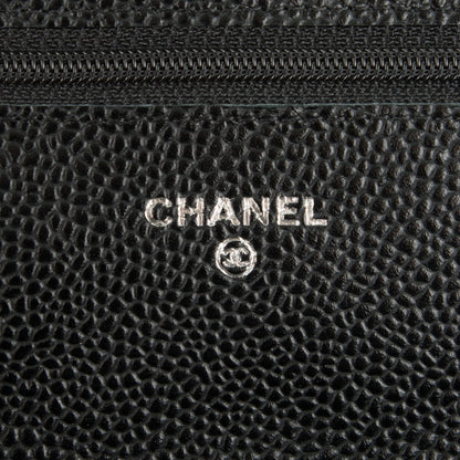 Chanel Caviar Quilted Wallet On Chain WOC Black 6 of 8