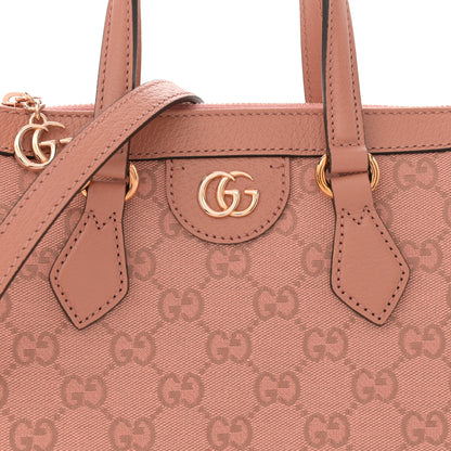 Gucci GG Supreme Monogram Small Ophidia Tote Bag Pink 8 of 11