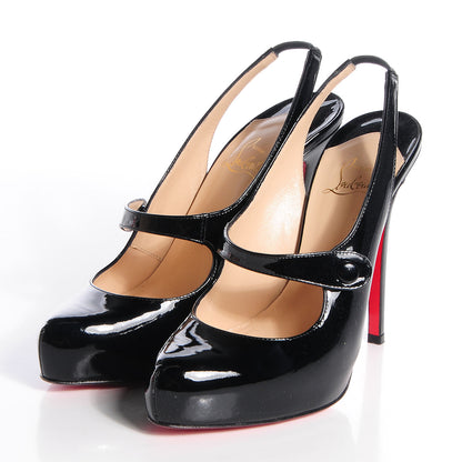 Christian Louboutin Patent Rolande Boucle 120 Pumps 39.5 Black 3 of 6
