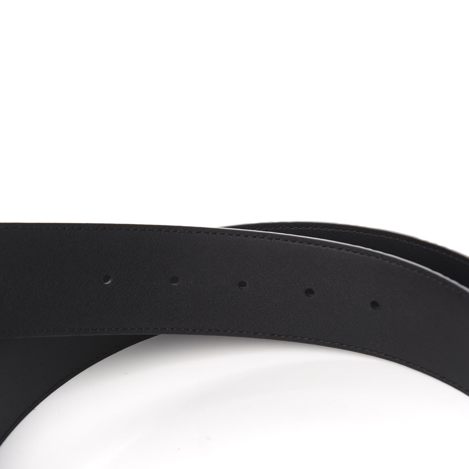 Gucci Guccissima Signature Interlocking G 40mm Belt 115 46 Black 4 of 5