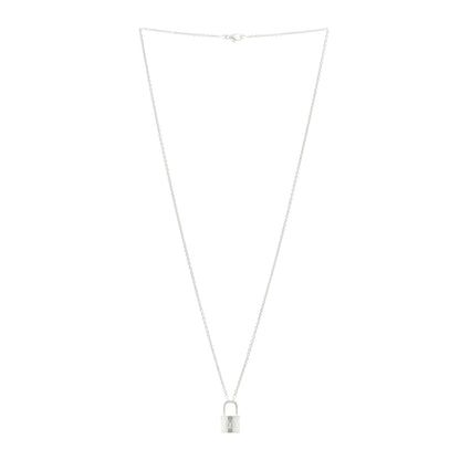 Louis Vuitton Sterling Silver Lockit Necklace 2 of 5