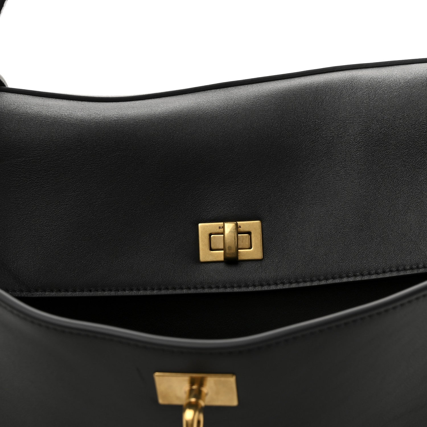 Balenciaga Smooth Calfskin Large Rodeo Top Handle Handbag Black 9 of 13
