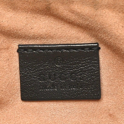Gucci Azalea Calfskin Matelasse Heart GG Marmont Zip Pouch Black 6 of 10
