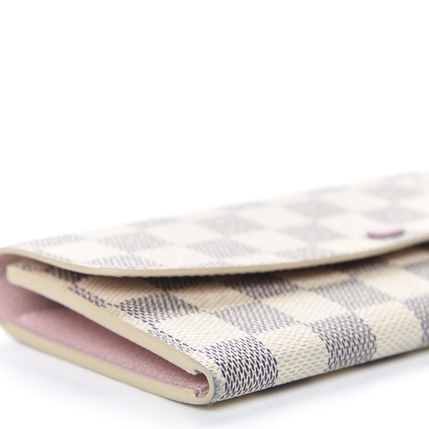 Louis Vuitton Damier Azur Emilie Wallet Rose Ballerine 5 of 9
