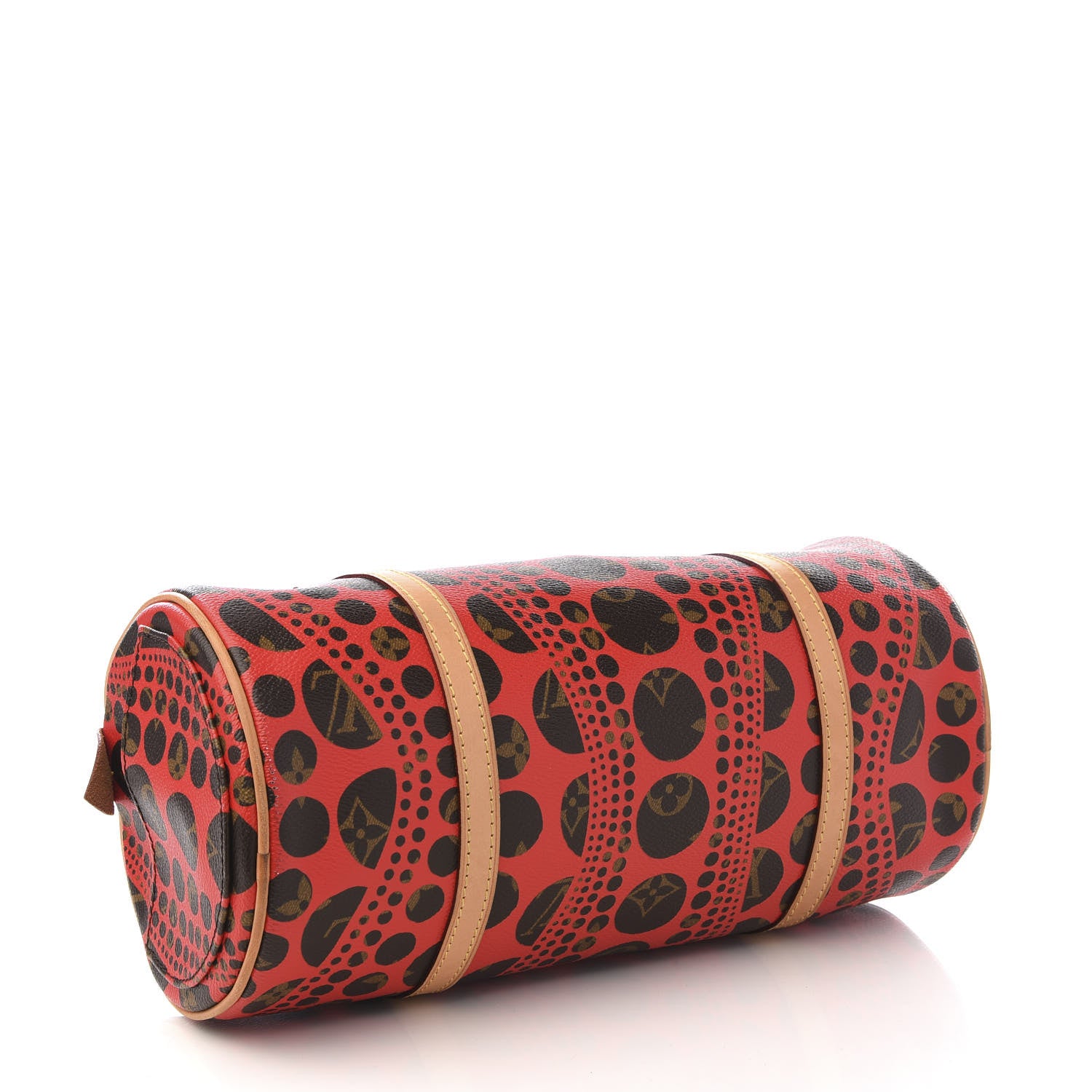 Louis Vuitton Monogram Kusama Pumpkin Dots Papillon 30 Red 3 of 11
