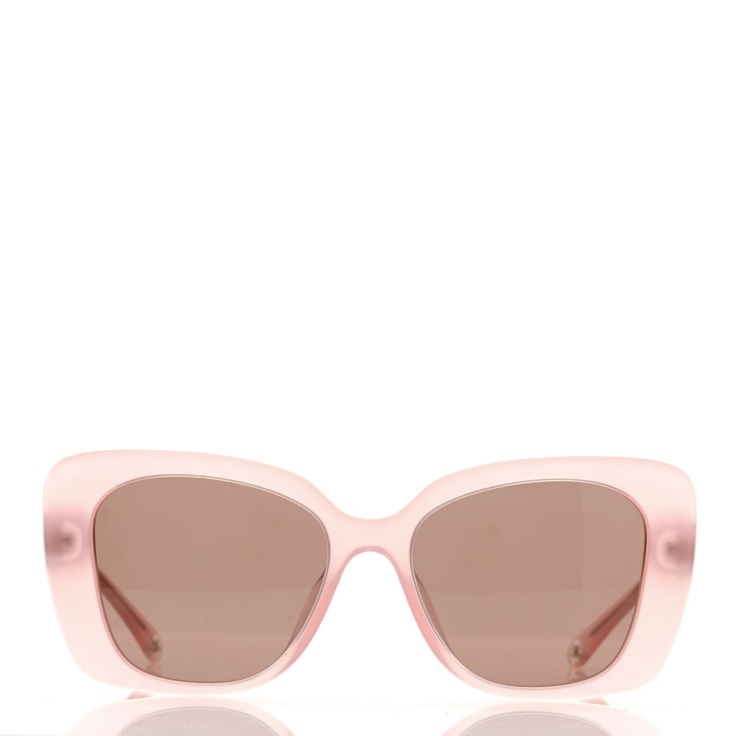 Acetate Rectangle Sunglasses 5504-A Light Pink