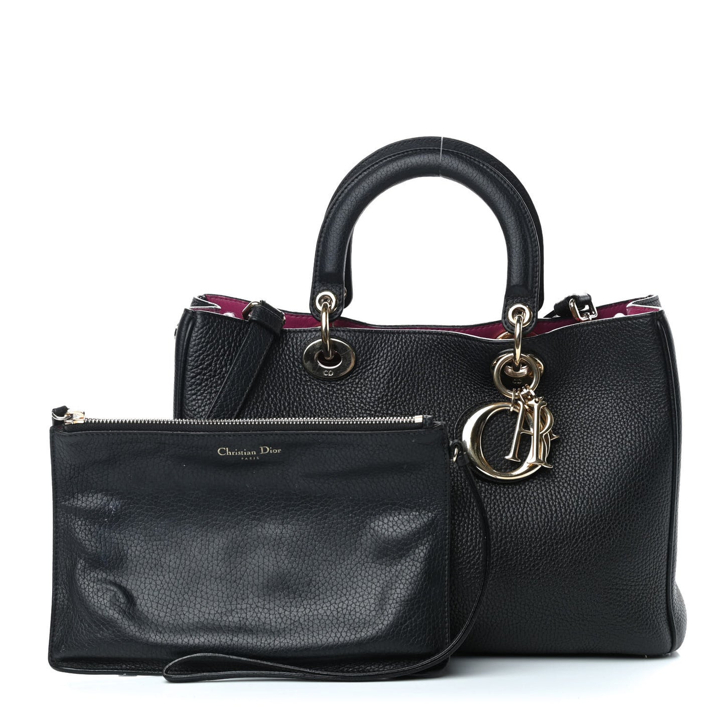 Bullcalf Medium Diorissimo Tote Black Rose Indien