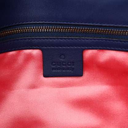 Gucci Velvet Matelasse Medium GG Marmont Shoulder Bag Cobalt Blue 6 of 15