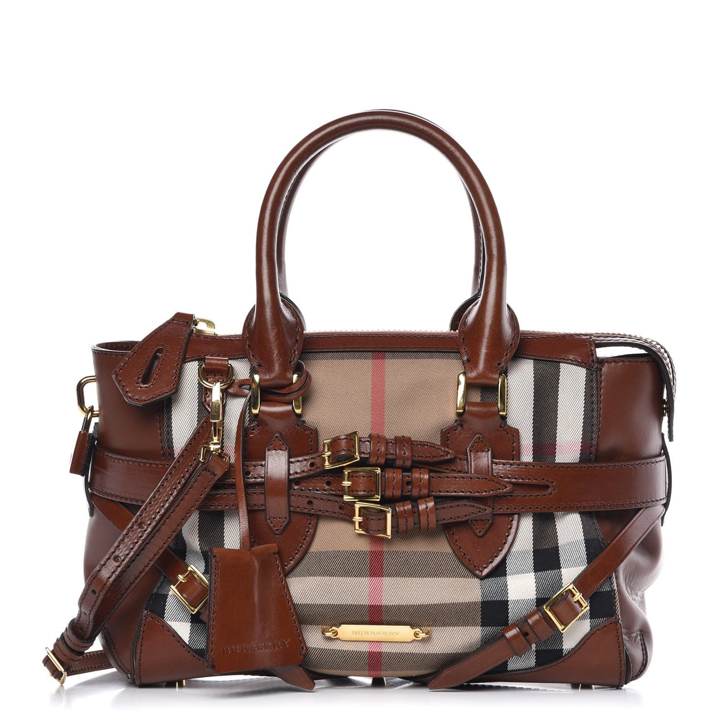 House Check Small Gladstone Dark Tan