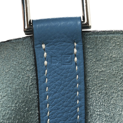 Hermes Taurillon Clemence Picotin 18 PM Blue Jean 7 of 13