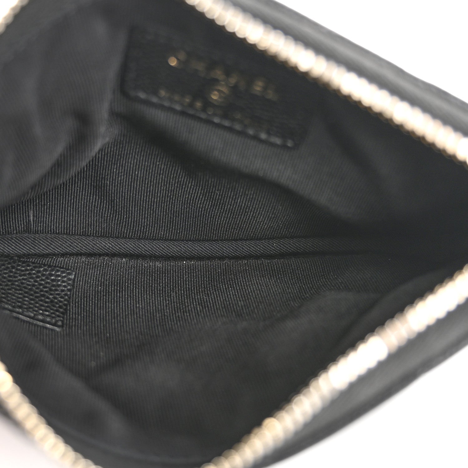 Chanel Caviar Quilted Small Cosmetic Case Black 5 of 12