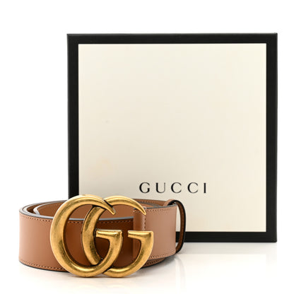 Gucci Calfskin Double G 40mm Belt 85 34 Tan 6 of 6