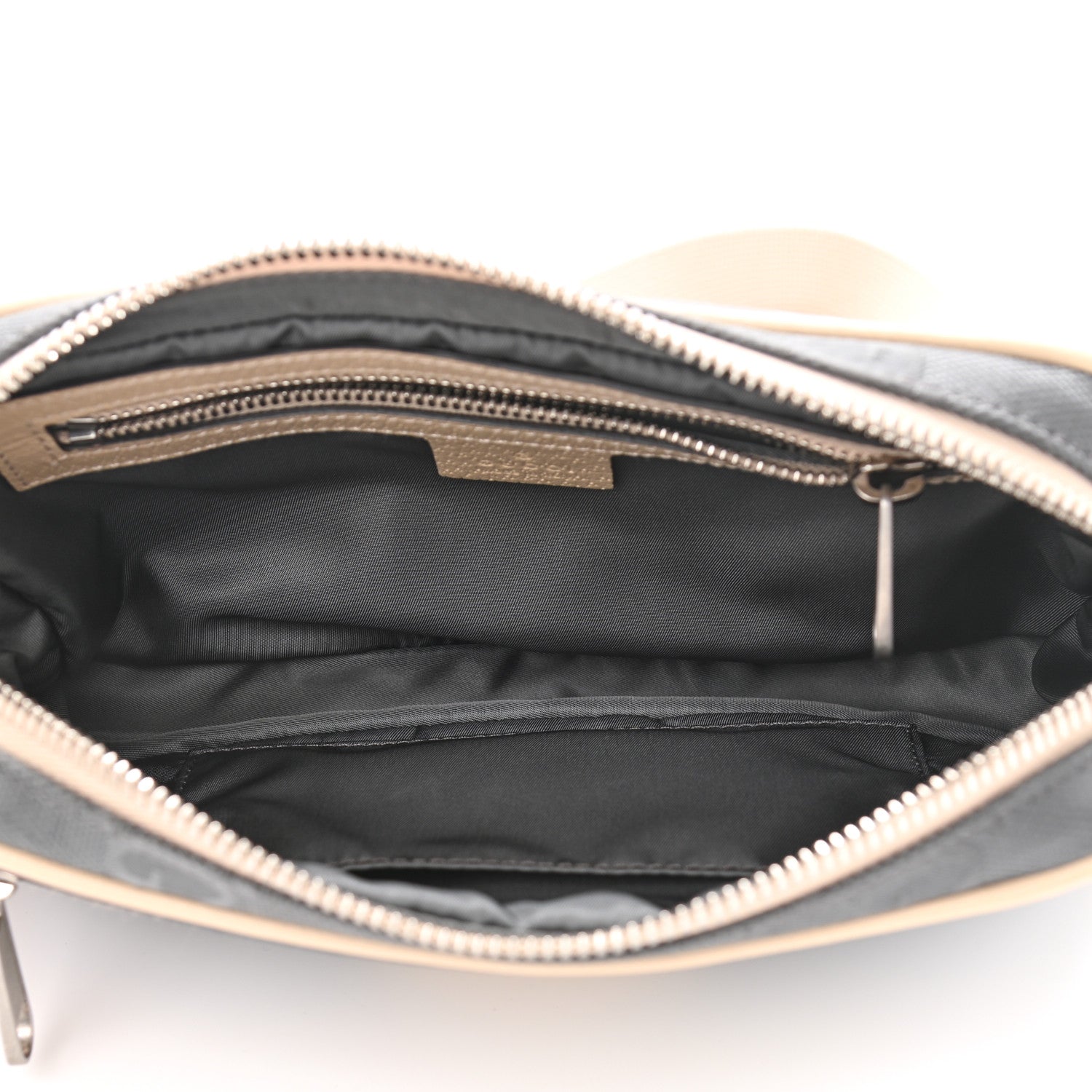 Gucci Econyl Nylon Monogram Off The Grid Belt Bag 95 38 Graphite Grey New Plaster 5 of 11