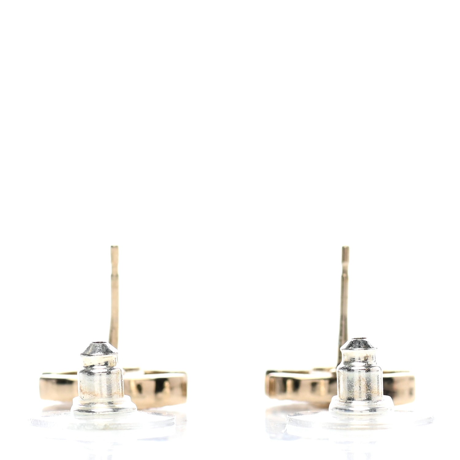 Chanel Crystal CC Earrings Gold 3 of 4