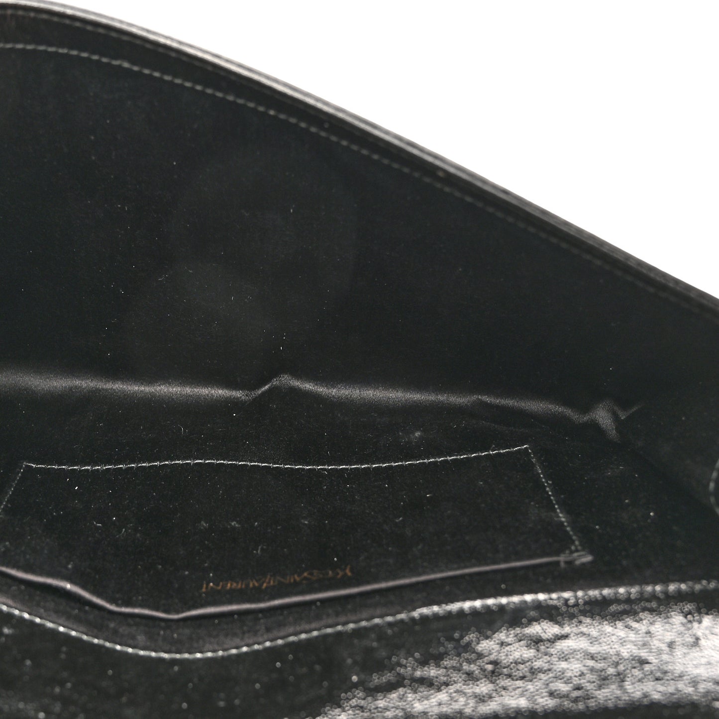 Textured Patent Monogram Large Belle De Jour Clutch Black