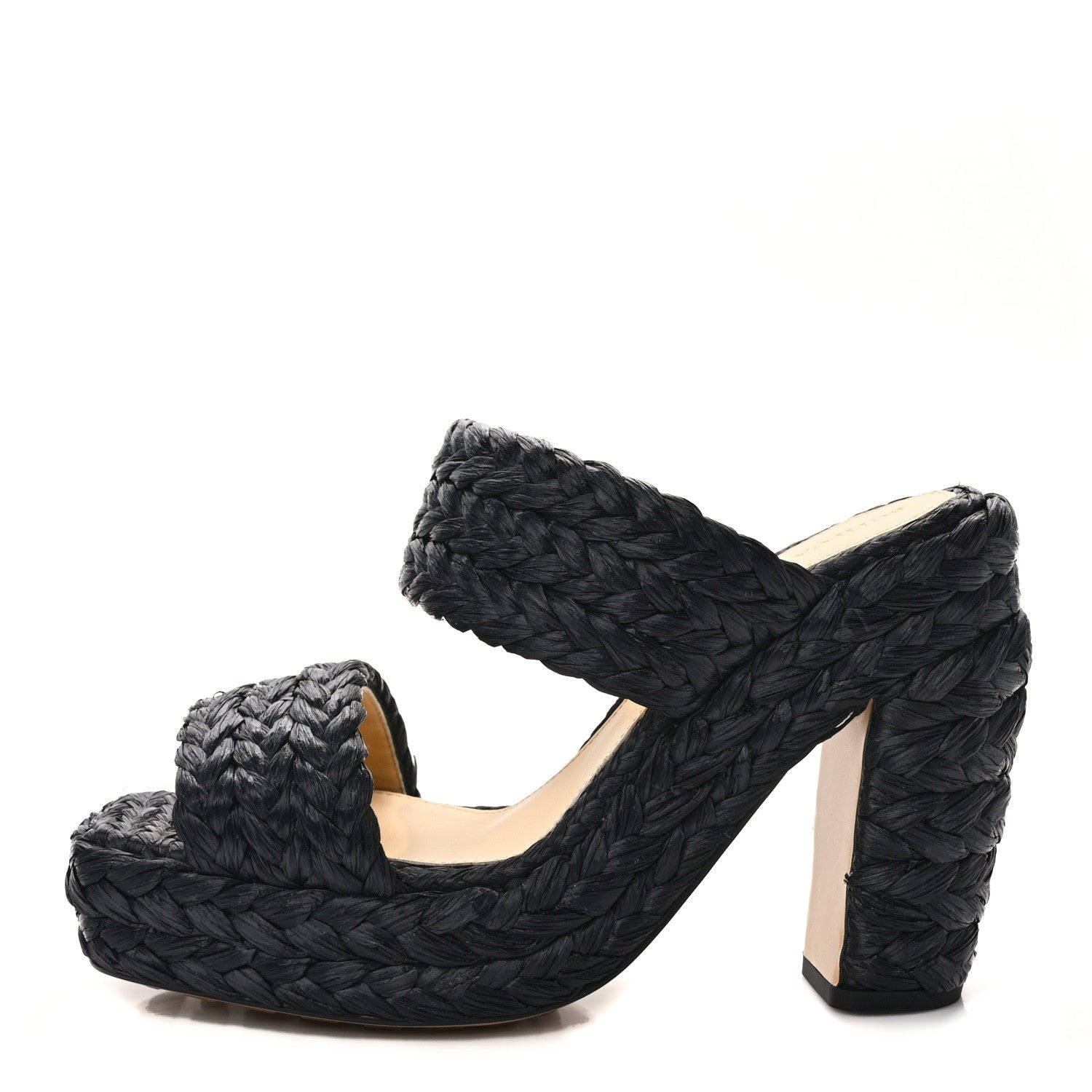 Bottega Veneta BOTTEGA VENETA Trinity Weave Canalazzo Sandals 39.5 Black 1 of 8