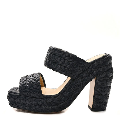 Bottega Veneta BOTTEGA VENETA Trinity Weave Canalazzo Sandals 39.5 Black 1 of 8