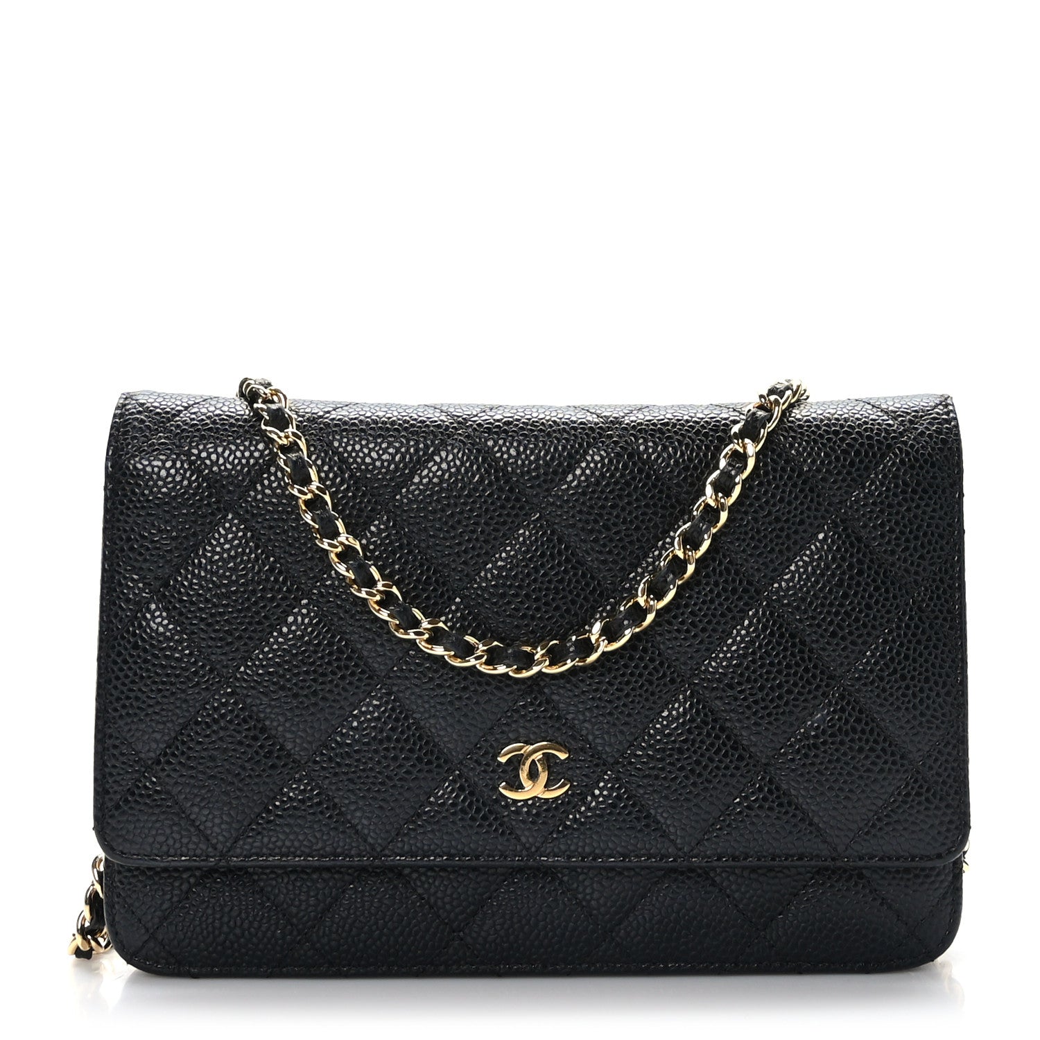 Chanel Caviar Quilted Wallet on Chain WOC Black 1 of 11