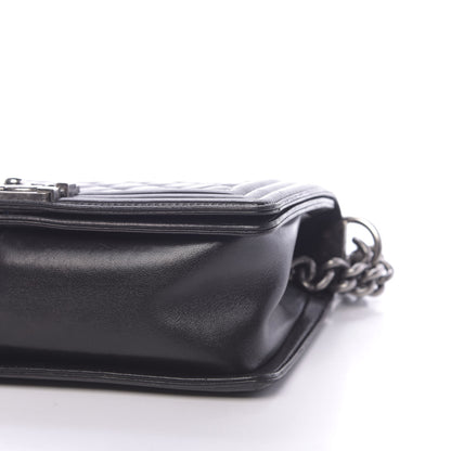 Chanel Lambskin Quilted Medium Boy Flap Black 9 of 15