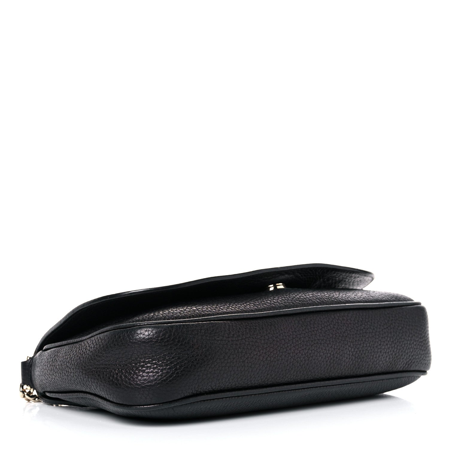 Gucci Pebbled Calfskin Medium Soho Flap Crossbody Black 4 of 23
