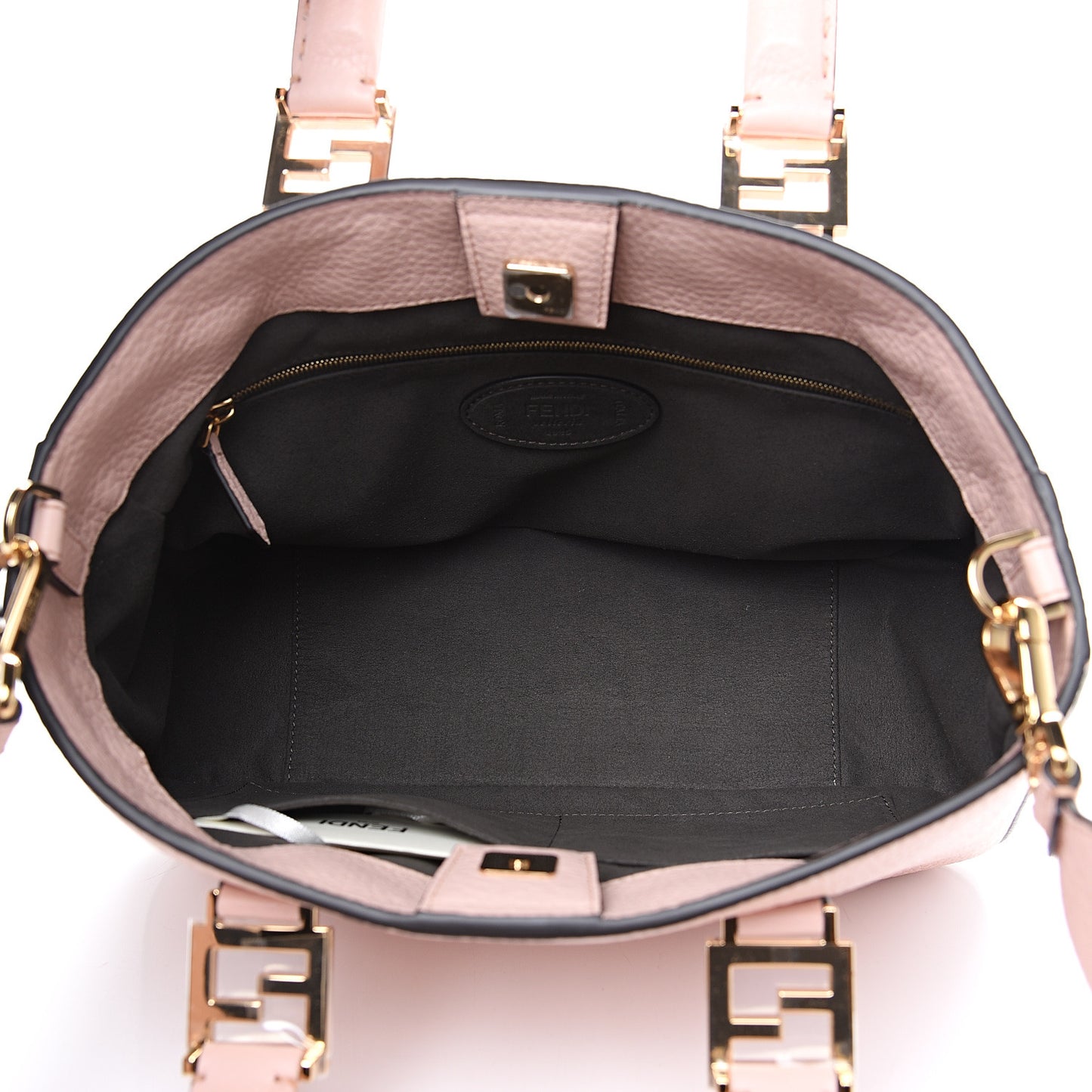Cuoio Romano Selleria Small FF Tote Cipria