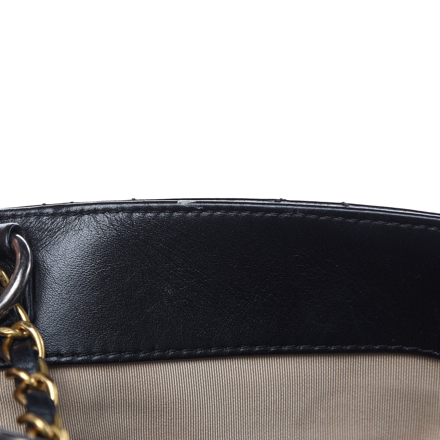 Glazed Crinkled Calfskin Medium East West Flap Black