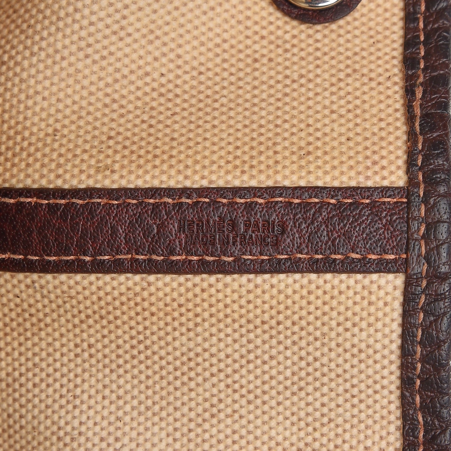 Hermes Toile Buffle Gala Garden Party Tote 36 MM Marron Fonce 9 of 14