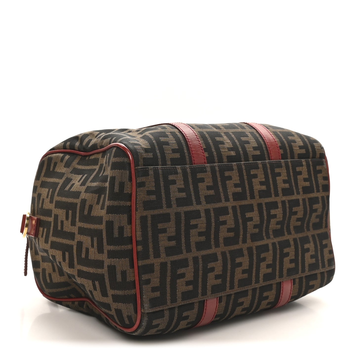 Zucca Calfskin Medium Convertible Boston Satchel Tobacco Granada