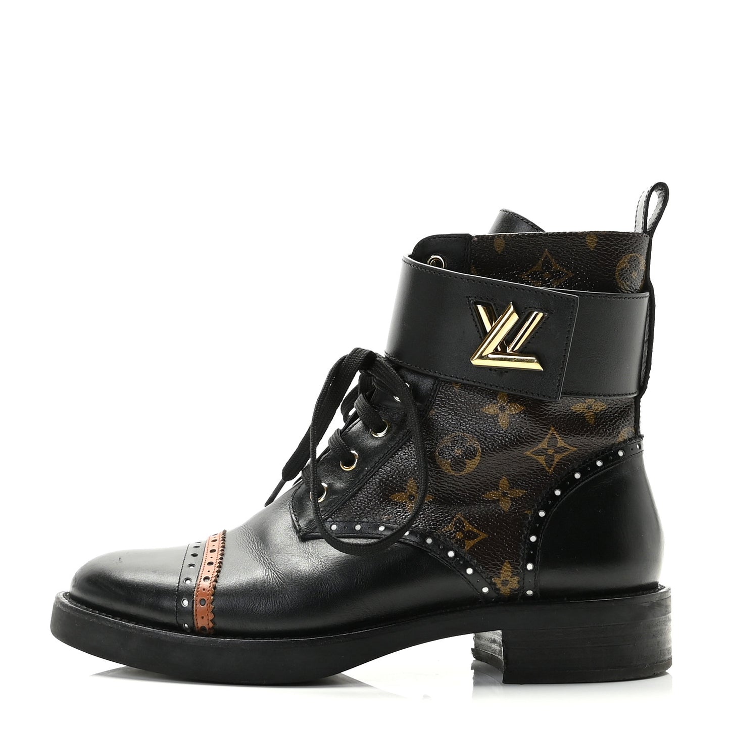 Calfskin Monogram Boyish Ranger Boots 40 Black