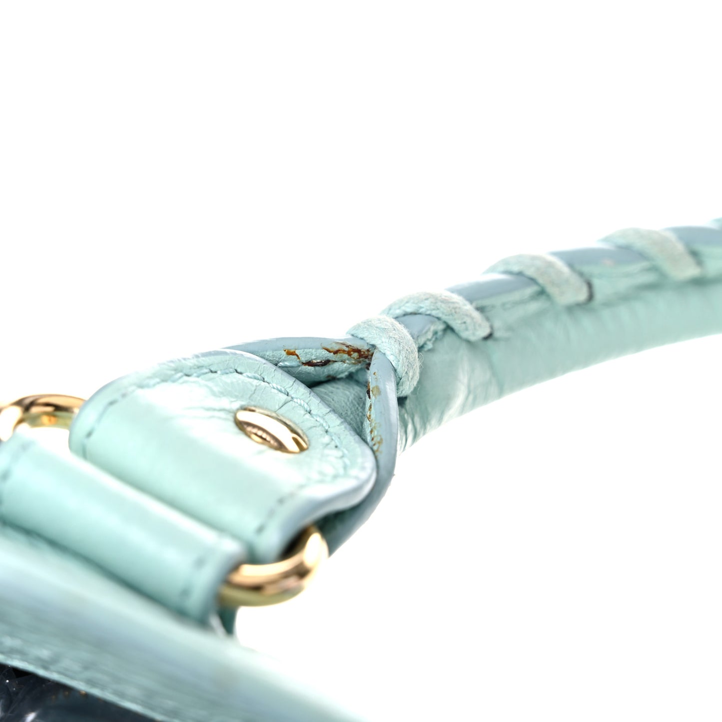 Agneau Classic Gold Hardware Velo Bleu Maldives