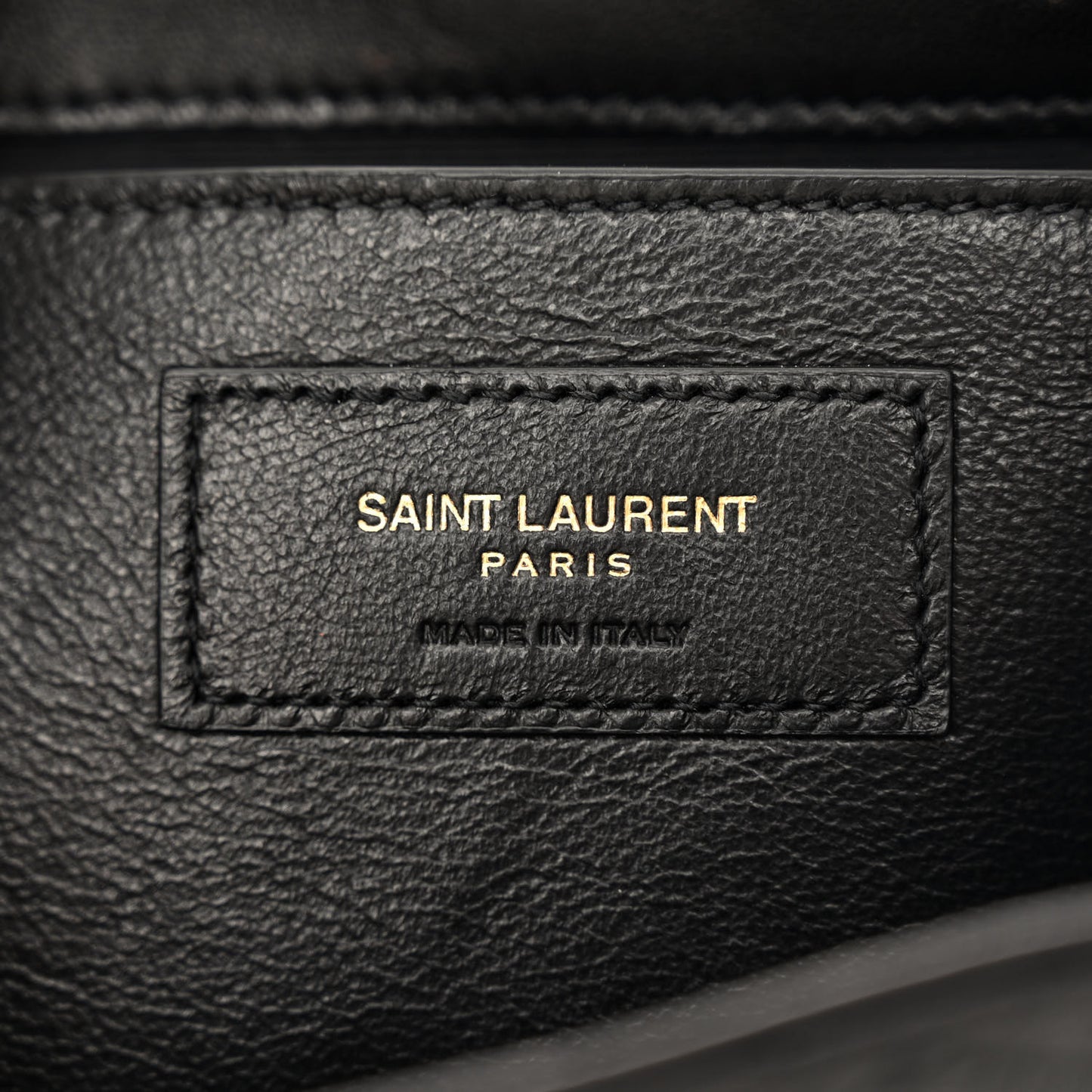Lambskin Quilted Monogram Mini Nolita Black