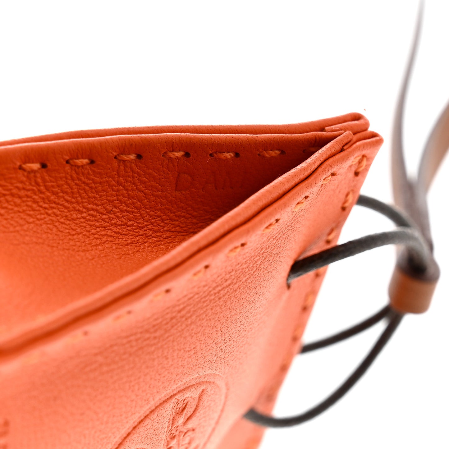 Milo Lambskin Swift Shopping Bag Charm Feu Gold