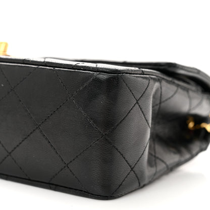 Chanel Lambskin Quilted Small Double Flap Black 10 of 12