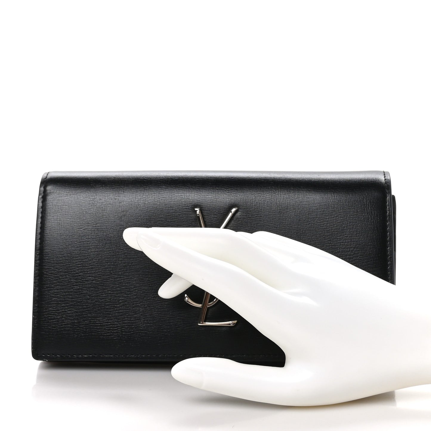 Smooth Calfskin Classic Monogram Cassandre Wallet Black