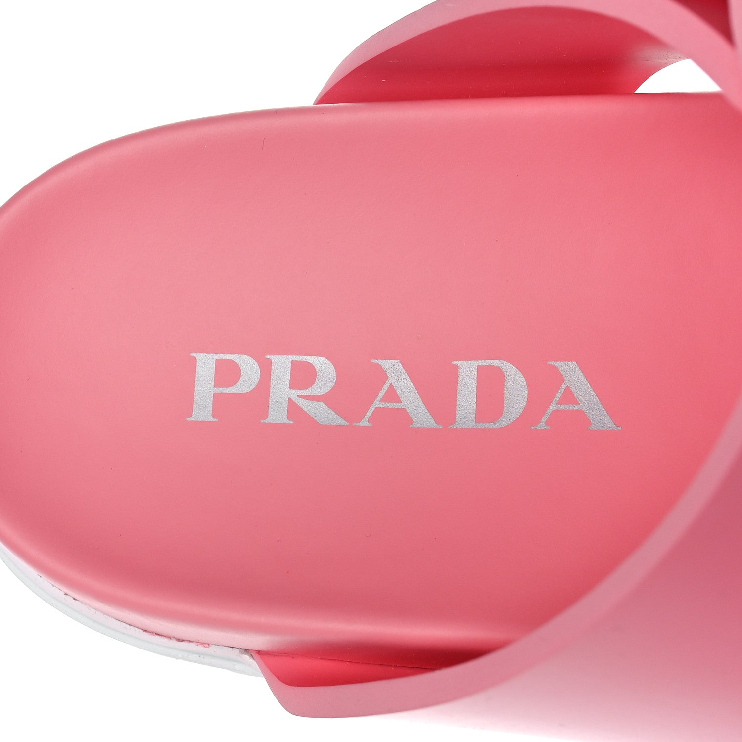 Prada EVA Rubber Buckled Lug Sole 20mm Thong Sandals 39 Begonia 7 of 8
