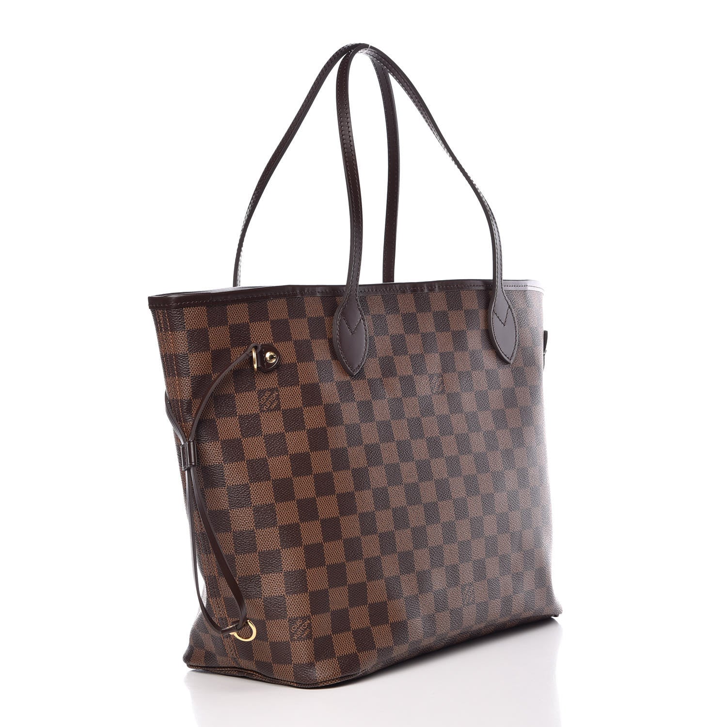 Louis Vuitton Damier Ebene Neo Neverfull MM Rose Ballerine 4 of 11