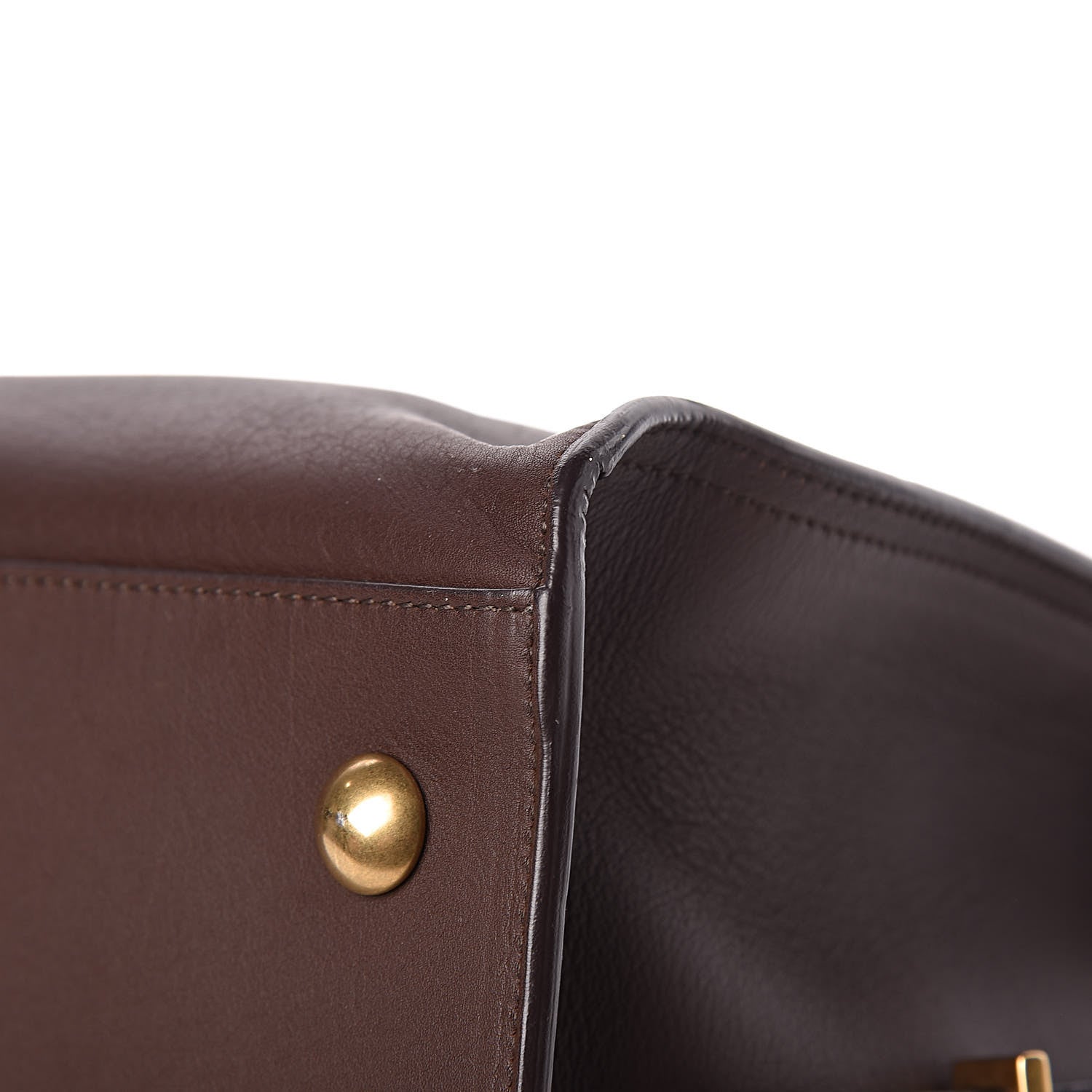 Saint Laurent Calfskin Medium Classic Y Cabas Brown 18 of 19