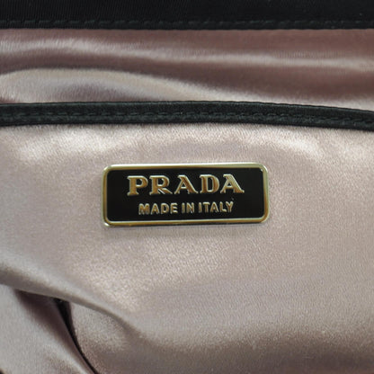 Prada Tessuto Nylon Chevron Clutch Nero Black 8 of 8