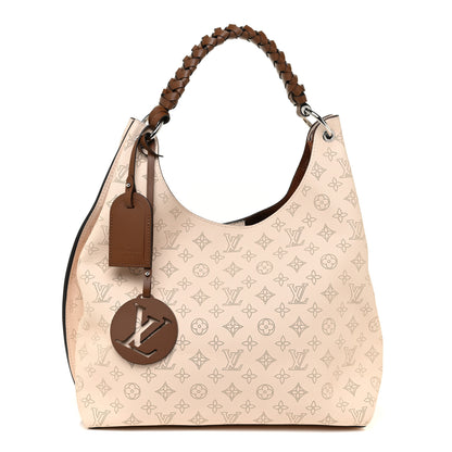 Louis Vuitton Mahina Carmel Hobo Creme 1 of 10