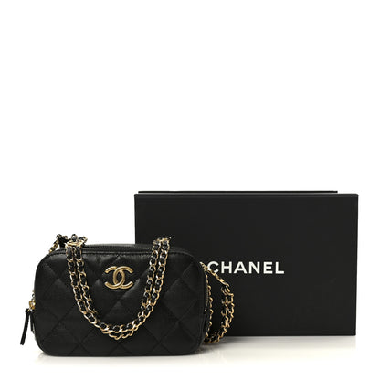 Chanel Caviar Quilted Mini CC You Camera Case Black 11 of 11