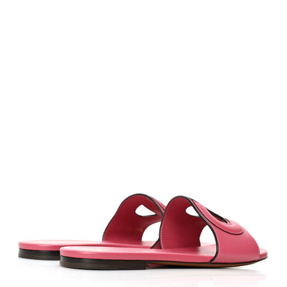 Christian Dior Calfskin D-Club Mule Sandal 37.5 Strawberry 4 of 8