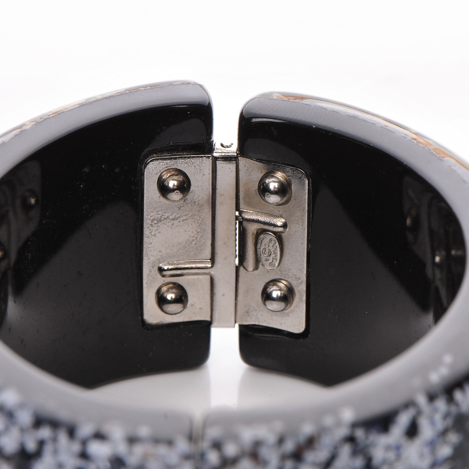 Chanel Resin Glitter CC Bangle 4 of 6