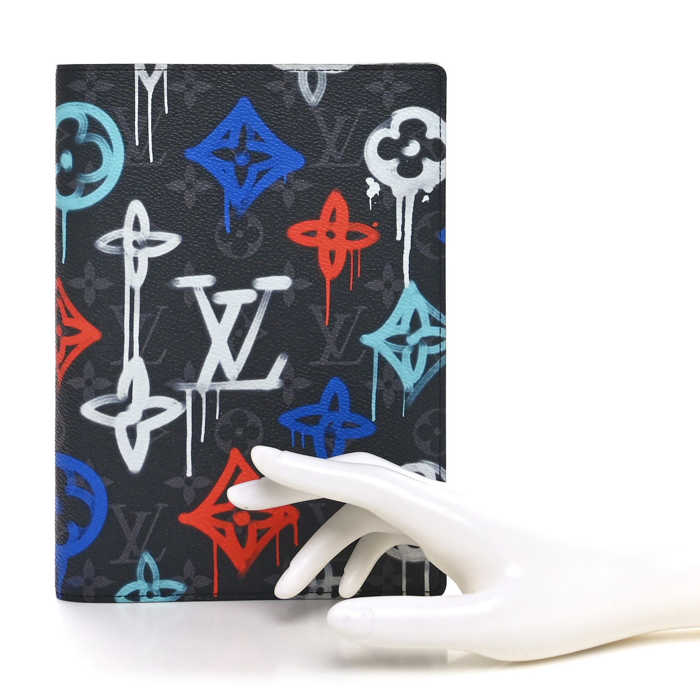 Monogram Eclipse LV Graffiti Auguste Notebook Cover Multicolor