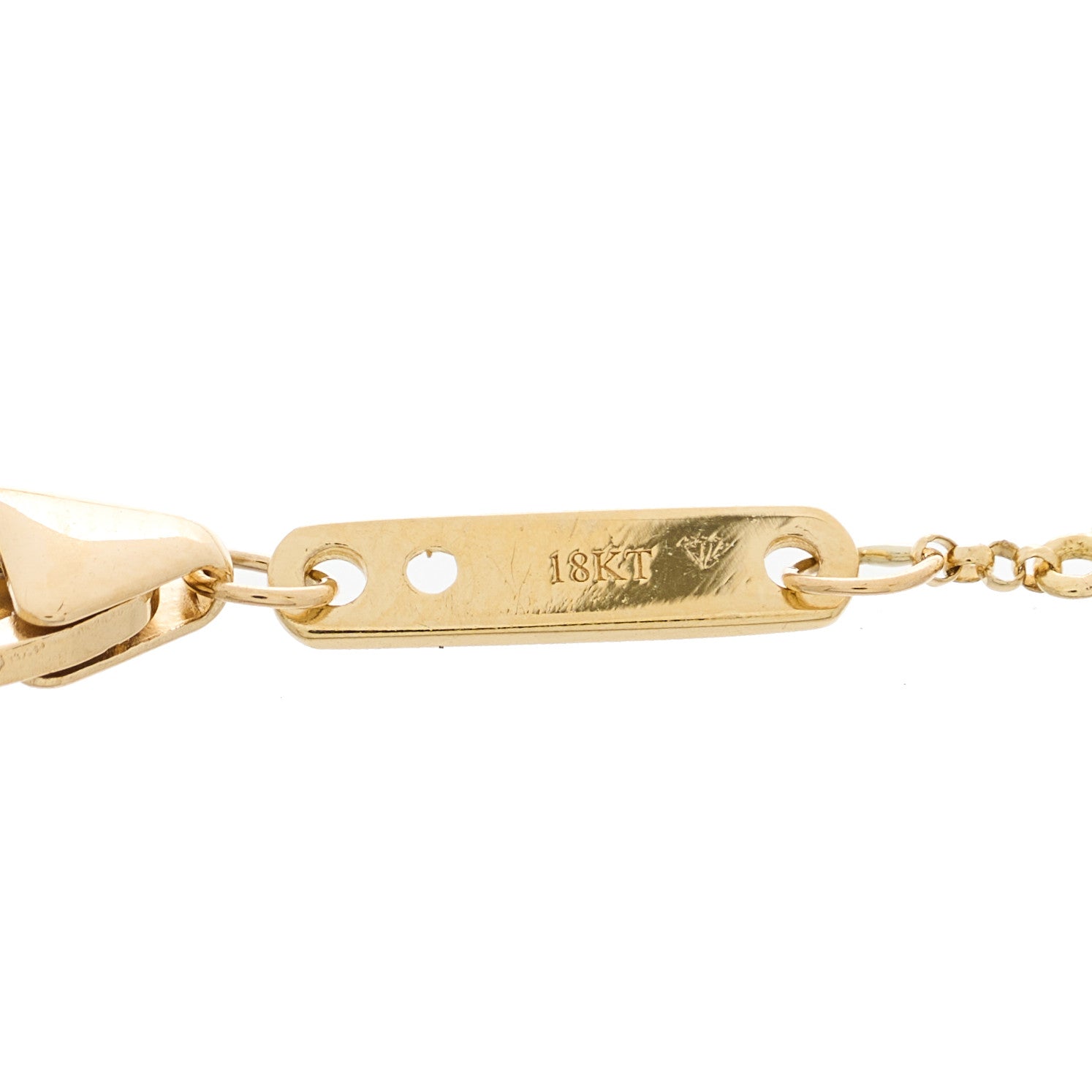 Roberto Coin 18K Yellow Gold Diamond Barooco Station Bracelet 3 of 4