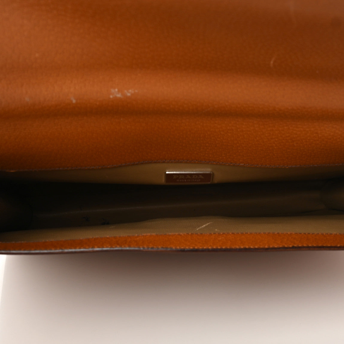 Prada Pigskin Briefcase Brown 5 of 16
