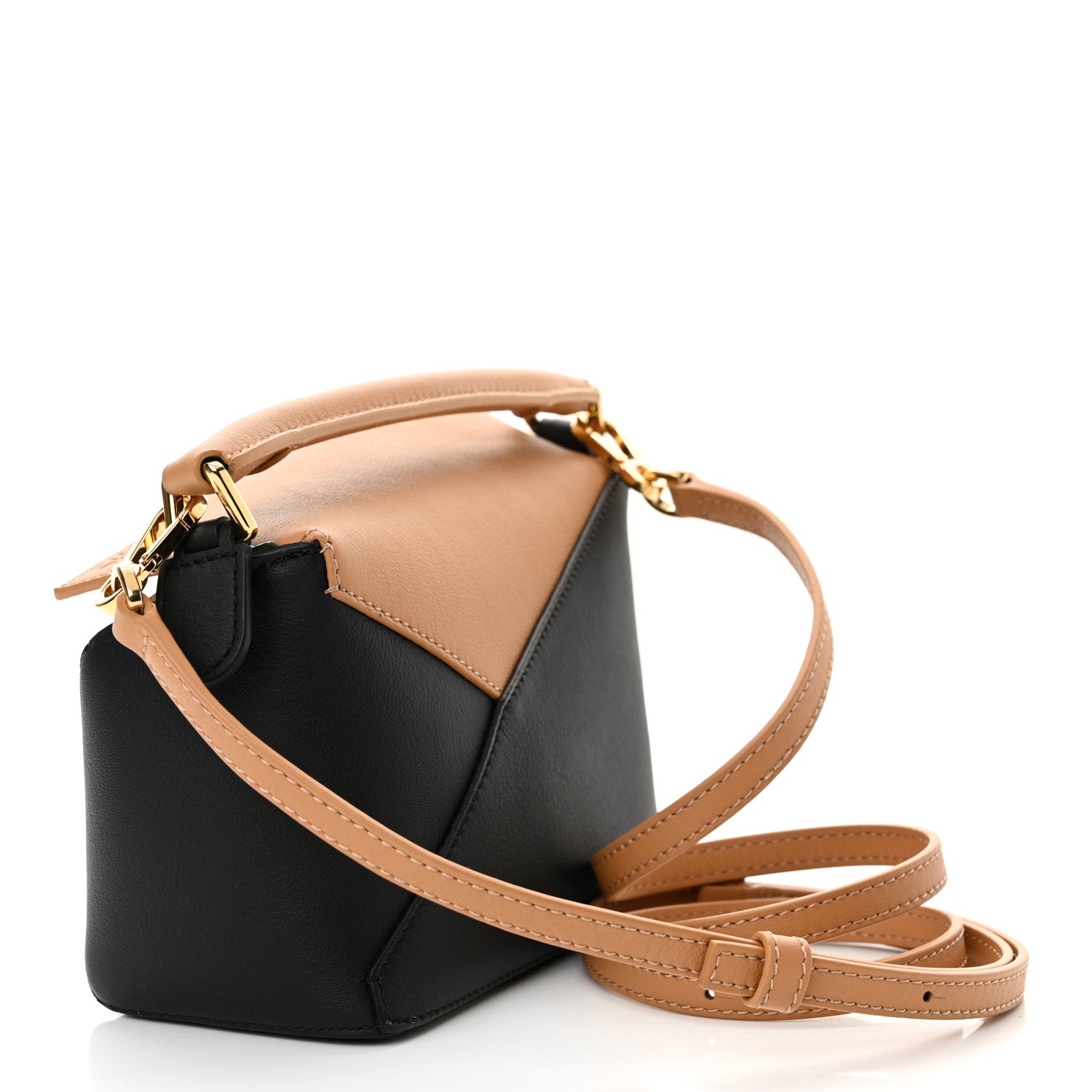 Loewe Calfskin Mini Puzzle Edge Bag Warm Desert Black 3 of 11