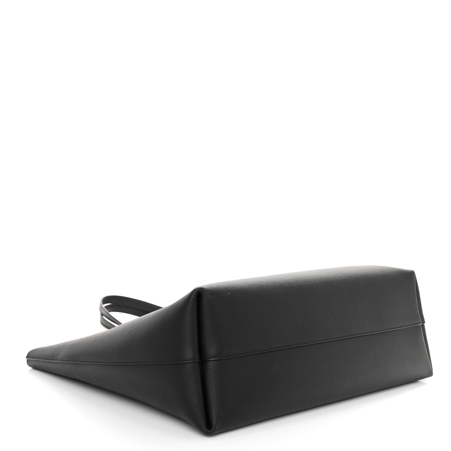Saint Laurent SAINT LAURENT Calfskin Large Shopping Tote Black 5 of 9