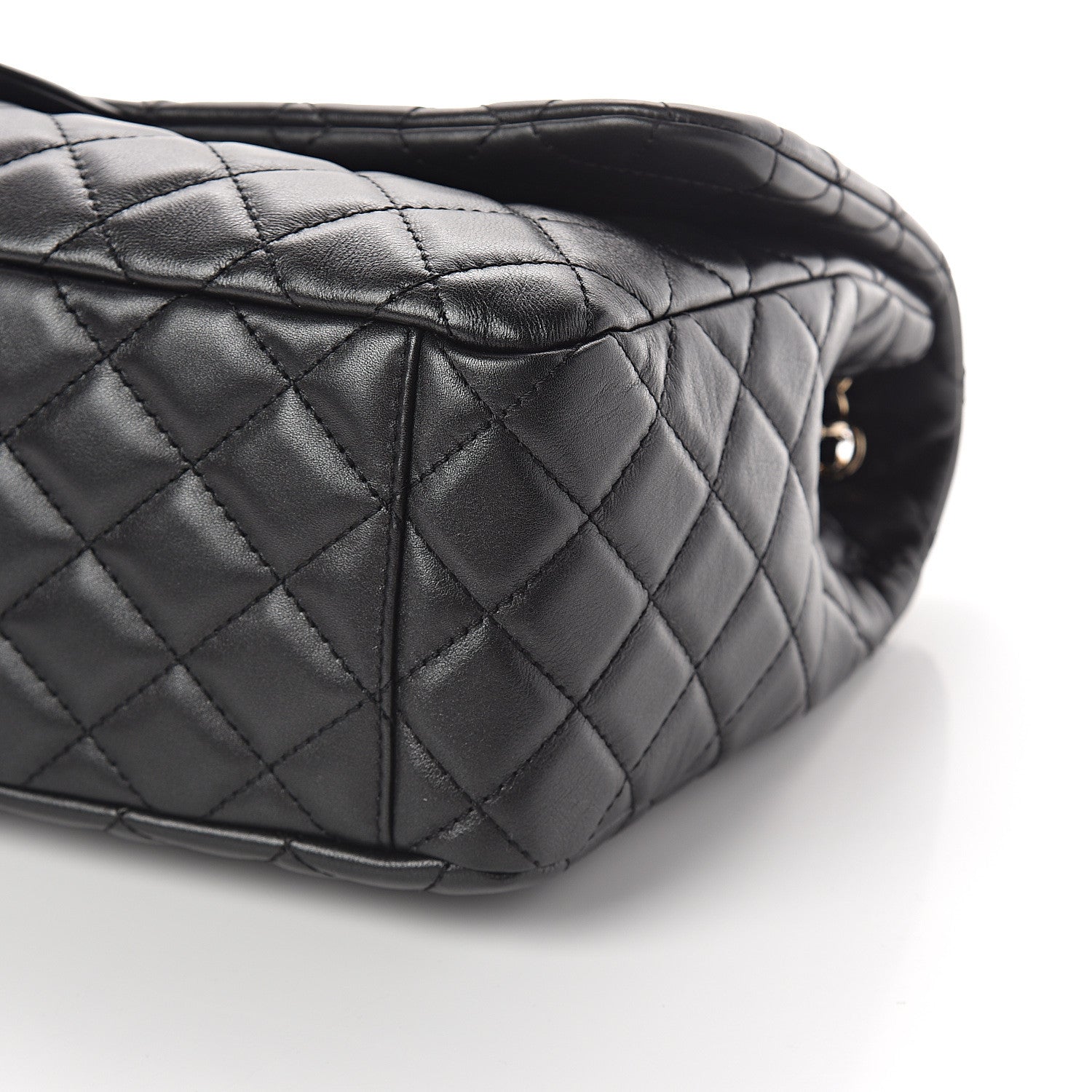 Chanel Calfskin Quilted XXL Travel Flap Bag Black 9 of 9